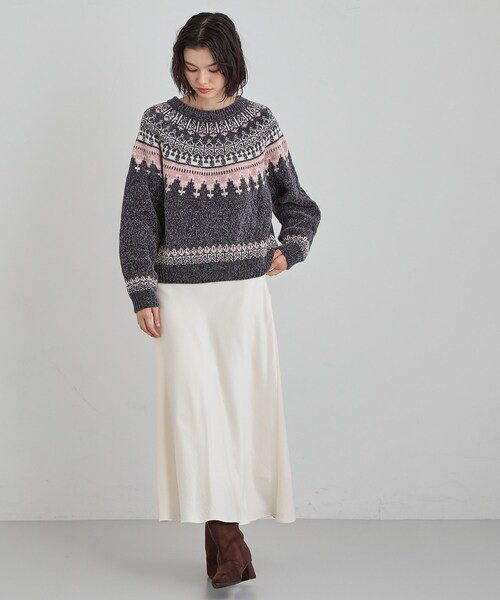 THE SHOP TK (ザ ショップ ティーケー )の「上品さと少しの遊び心を モール求心柄ニット(ニット/セーター・レディース・アイボリー系/ブラック系その他/ベージュ系その他4・12/13)」の10枚目の写真