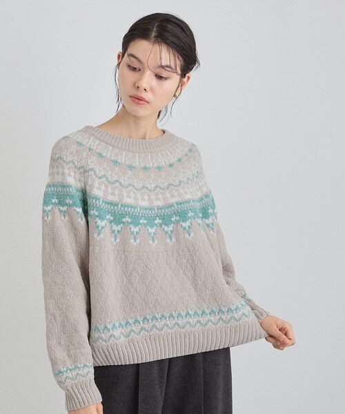 THE SHOP TK (ザ ショップ ティーケー )の「上品さと少しの遊び心を モール求心柄ニット(ニット/セーター・レディース・アイボリー系/ブラック系その他/ベージュ系その他4・12/13)」の12枚目の写真