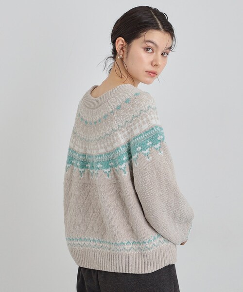THE SHOP TK (ザ ショップ ティーケー )の「上品さと少しの遊び心を モール求心柄ニット(ニット/セーター・レディース・アイボリー系/ブラック系その他/ベージュ系その他4・12/13)」の13枚目の写真