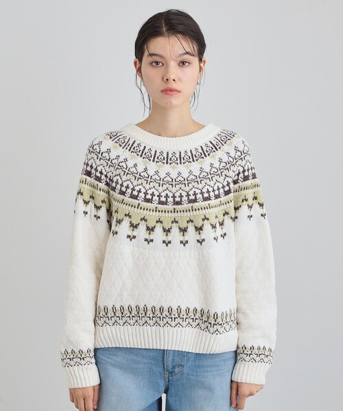 THE SHOP TK (ザ ショップ ティーケー )の「上品さと少しの遊び心を モール求心柄ニット(ニット/セーター・レディース・アイボリー系/ブラック系その他/ベージュ系その他4・12/13)」の16枚目の写真