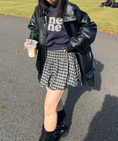 nemne store(ネンネストア)の「アイ♡スウェット(スウェット・レディース・オートミール/ネイビー/ブラウン・SMALL/MEDIUM)」の8枚目の写真
