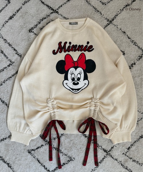 kutir(クティール)の「【Disney/ディズニー】 ミッキーマウス&ミニーマウス チェックロゴドロストニット(ニット/セーター・レディース・アイボリー/レッド/ダークブルー/ネイビー/イエロー/レッド系その他・FREE)」の16枚目の写真