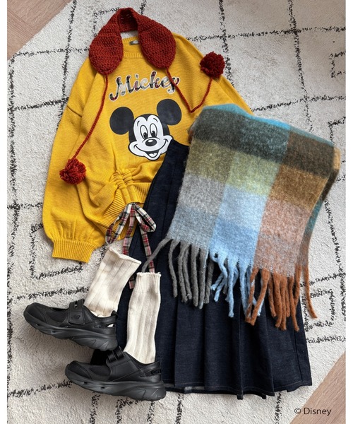 Disney/ディズニー】 ミッキーマウス&ミニーマウス チェックロゴ