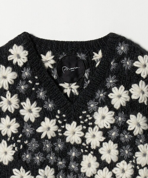 Pheeta＞Clara フラワー ニットベスト/014C-HN1（ベスト）｜Pheeta