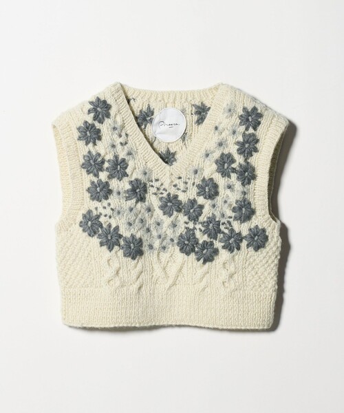 Pheeta＞Clara フラワー ニットベスト/014C-HN1（ベスト）｜Pheeta