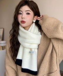 Ritzy（リッツィー）の「配色ニットマフラー（マフラー・レディース）」