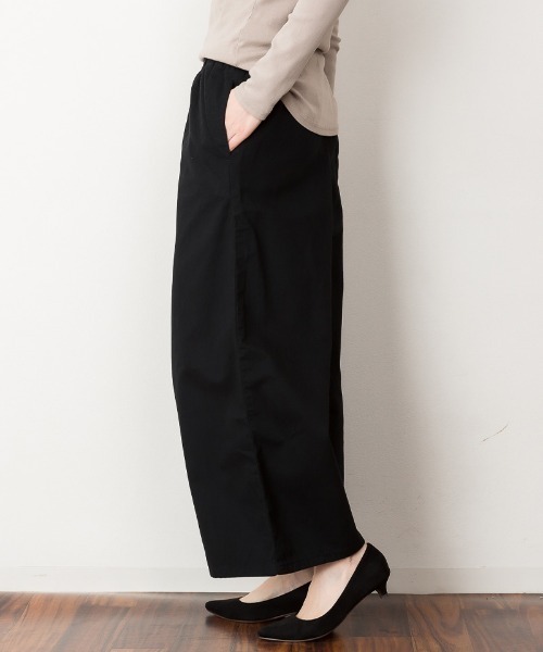 aity(アイティ)の「ツイルウエストゴムワイドパンツ 無地 コットン100%(その他パンツ・レディース・ブラック/カーキ/ベージュ・M/L/LL/3L/4L)」の17枚目の写真