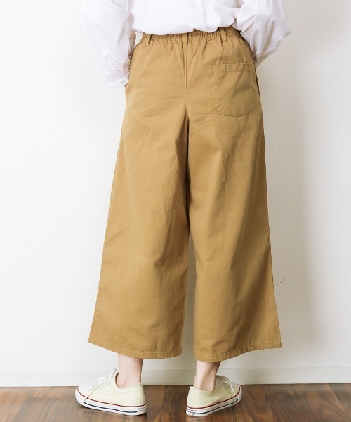 aity(アイティ)の「ツイルウエストゴムワイドパンツ 無地 コットン100%(その他パンツ・レディース・ブラック/カーキ/ベージュ・M/L/LL/3L/4L)」の14枚目の写真