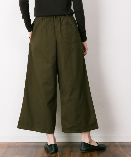 aity(アイティ)の「ツイルウエストゴムワイドパンツ 無地 コットン100%(その他パンツ・レディース・ブラック/カーキ/ベージュ・M/L/LL/3L/4L)」の9枚目の写真