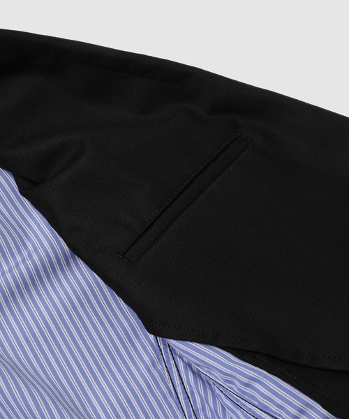 COMME des GARCONS HOMME(コム デ ギャルソン・オム)の「WOOL GABARDINE CLASSIC JACKET(テーラードジャケット・メンズ・ネイビー/ブラック・S/XS/M/L)」の4枚目の写真