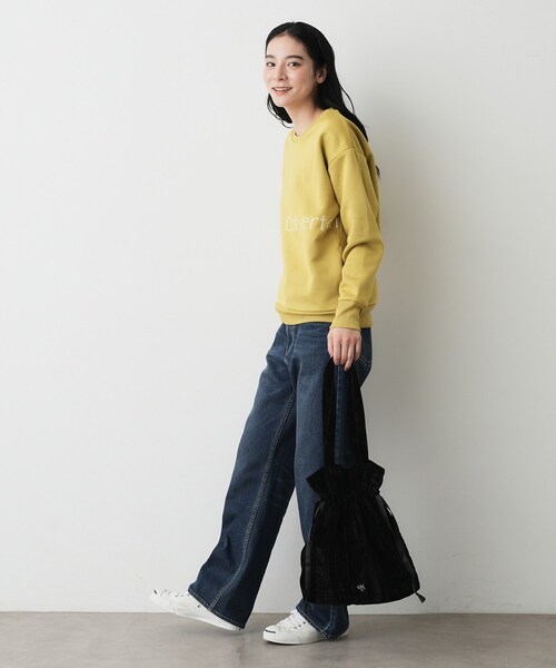 Dessin(デッサン)の「2WAYベロアトートバッグ(トートバッグ・レディース・グレー/ブラック/ライトブルー・00)」の5枚目の写真