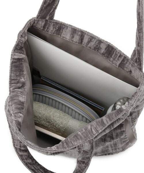 Dessin(デッサン)の「2WAYベロアトートバッグ(トートバッグ・レディース・グレー/ブラック/ライトブルー・00)」の19枚目の写真