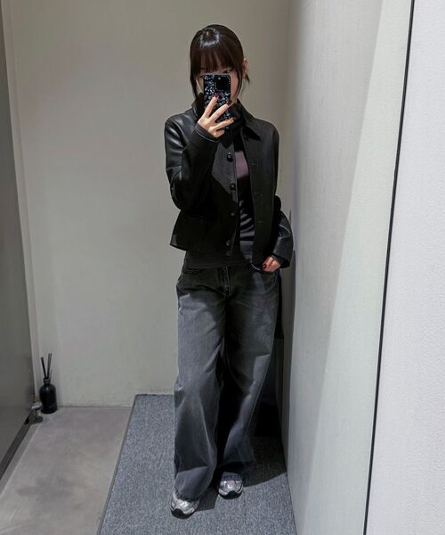 INSILENCE WOMEN（インサイレンスウーマン）の「[CALIK] ローウェストワイドジーンズ アッシュグレー（デニムパンツ・レディース・その他・LARGE/MEDIUM/SMALL/X-SMALL）」の13枚目の写真