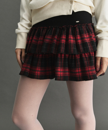 DEARSTALKER | VELLA CHECK CANCAN MINI SKIRT - RED(スカート)