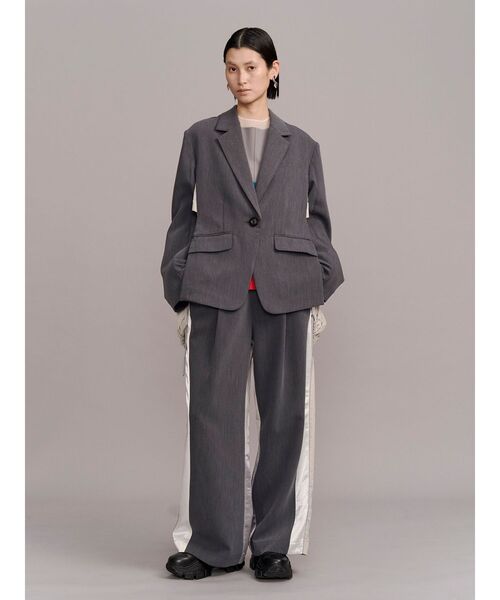 UN3D.(アンスリード)の「FRONT BACK DOCKING PANTS / フロントバックドッキングパンツ(その他パンツ・レディース・ブラック/グレー・36/38)」の6枚目の写真