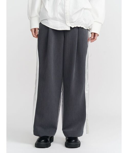 UN3D.(アンスリード)の「FRONT BACK DOCKING PANTS / フロントバックドッキングパンツ(その他パンツ・レディース・ブラック/グレー・36/38)」の1枚目の写真