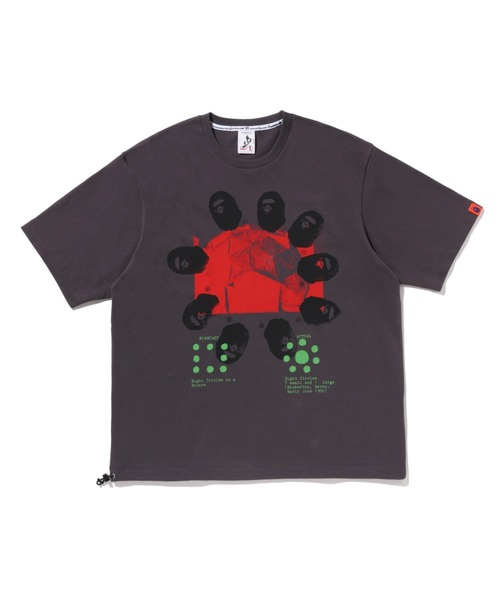 A BATHING APE(アベイシングエイプ)の「BAPE BY KAZUKI KURAISHI “GEODESIE” SHORT SLEEVES TEE(Tシャツ/カットソー・メンズ・ベージュ/ホワイト/チャコール・LARGE/MEDIUM/SMALL/X-LARGE/XX-LARGE)」の2枚目の写真