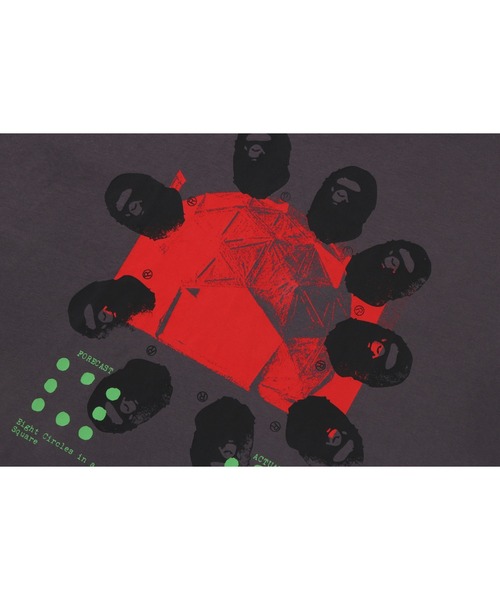 A BATHING APE(アベイシングエイプ)の「BAPE BY KAZUKI KURAISHI “GEODESIE” SHORT SLEEVES TEE(Tシャツ/カットソー・メンズ・ベージュ/ホワイト/チャコール・LARGE/MEDIUM/SMALL/X-LARGE/XX-LARGE)」の8枚目の写真