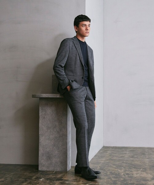 Paul Stuart（ポールスチュアート）の「「STUART'S TRAVELER」　バーズアイジャージースラックス（スラックス・メンズ・ネイビー/グレー系その他2・46/48/50/52）」の3枚目の写真