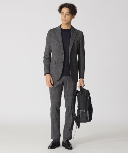 Paul Stuart（ポールスチュアート）の「「STUART'S TRAVELER」　バーズアイジャージースラックス（スラックス・メンズ・ネイビー/グレー系その他2・46/48/50/52）」の4枚目の写真