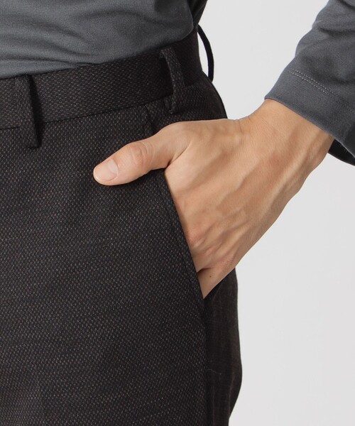 Paul Stuart（ポールスチュアート）の「「STUART'S TRAVELER」　バーズアイジャージースラックス（スラックス・メンズ・ネイビー/グレー系その他2・46/48/50/52）」の14枚目の写真