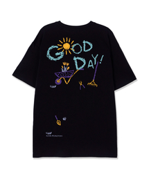 グッドデイ スーピマコットン ラウンドネック 半袖Tシャツ_ブラック