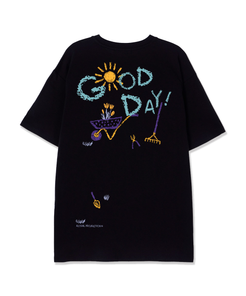 ASTRAL PROJECTION(アストラルプロジェクション)の「グッドデイ スーピマコットン ラウンドネック 半袖Tシャツ_ブラック(Tシャツ/カットソー・メンズ・その他・X-LARGE/MEDIUM/LARGE)」の1枚目の写真