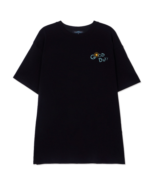 ASTRAL PROJECTION(アストラルプロジェクション)の「グッドデイ スーピマコットン ラウンドネック 半袖Tシャツ_ブラック(Tシャツ/カットソー・メンズ・その他・X-LARGE/MEDIUM/LARGE)」の2枚目の写真