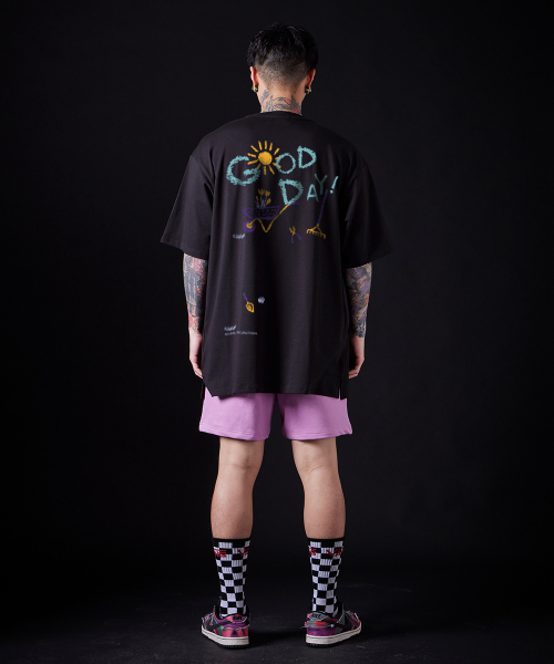 ASTRAL PROJECTION(アストラルプロジェクション)の「グッドデイ スーピマコットン ラウンドネック 半袖Tシャツ_ブラック(Tシャツ/カットソー・メンズ・その他・X-LARGE/MEDIUM/LARGE)」の6枚目の写真