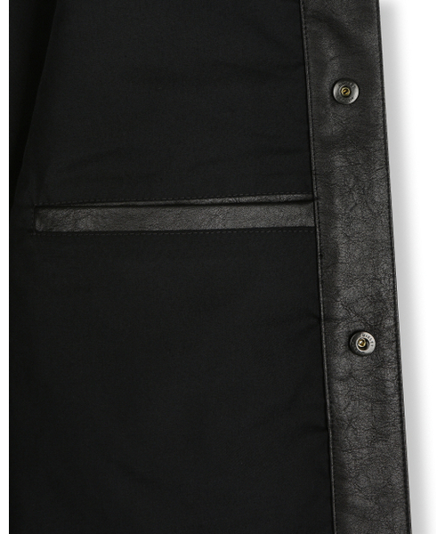 BESLOW（ビースロー）の「VEGAN LEATHER STAND COLLAR JACKET BLACK（ライダースジャケット・メンズ・その他・SMALL/MEDIUM）」の15枚目の写真