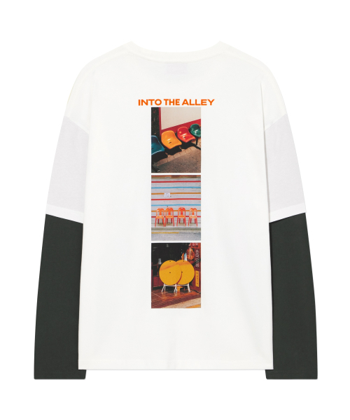 COVERNAT（カバーナット）の「[カバーナット x ヨシゴ] プラスチックスチールライフレイヤードロングスリーブ Off White（Tシャツ/カットソー・レディース・その他・SMALL/MEDIUM/LARGE/X-LARGE）」の2枚目の写真