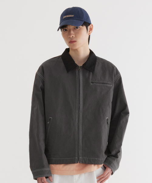 COVERNAT(カバーナット)の「ワークジャケット チャコール(その他アウター・レディース・その他・LARGE/X-LARGE/SMALL/MEDIUM)」の1枚目の写真