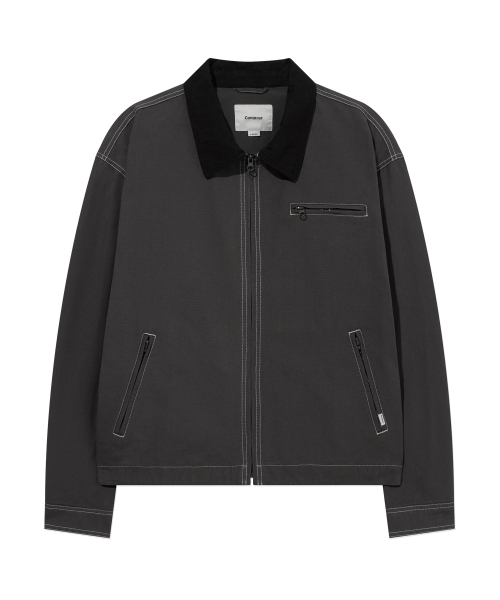COVERNAT(カバーナット)の「ワークジャケット チャコール(その他アウター・レディース・その他・LARGE/X-LARGE/SMALL/MEDIUM)」の2枚目の写真