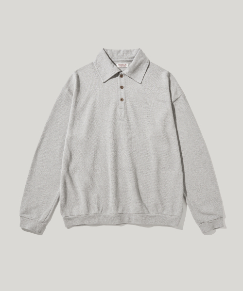 RC WIDE COLLAR VINTAGE PIQUE SHIRT_GREY