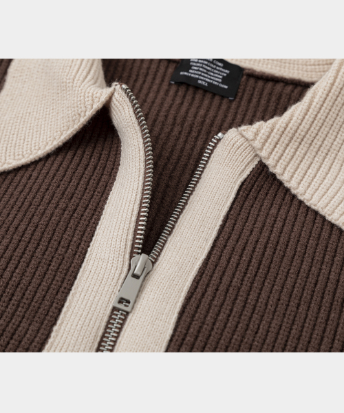 LETTERCOMO(レテルコモ)の「テディブロッサム エッセンシャルニットジップアップ ブラウン(ニット/セーター・レディース・その他・MEDIUM/LARGE)」の3枚目の写真
