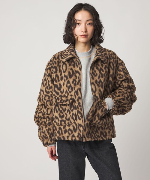 CITEN(シテン)の「<CITEN>レオパードブルゾン(ブルゾン・レディース・ベージュ・M/S)」の1枚目の写真