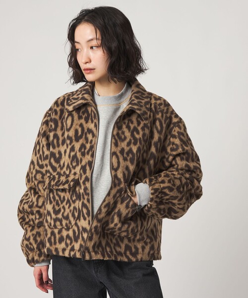 CITEN(シテン)の「<CITEN>レオパードブルゾン(ブルゾン・レディース・ベージュ・M/S)」の3枚目の写真