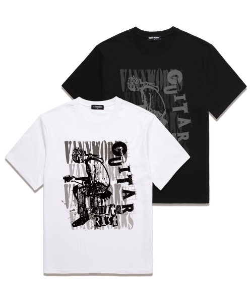 VANNWORKS（バンワークス）の「GUITARオーバーフィット半袖Tシャツ（VS0120）ホワイト（Tシャツ/カットソー・レディース・その他・SMALL/MEDIUM/LARGE/X-LARGE/XX-LARGE）」の5枚目の写真