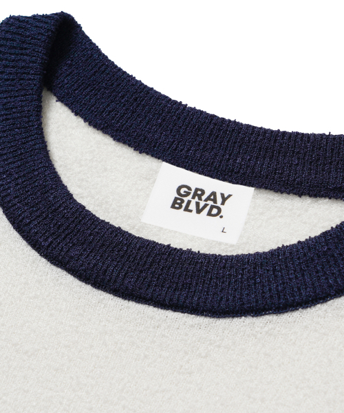 GRAYBLVD(グレイブラバット)の「アラースリンガーニット半袖 GKBST33 (ネイビー)(ニット/セーター・レディース・ネイビー・MEDIUM/LARGE)」の9枚目の写真