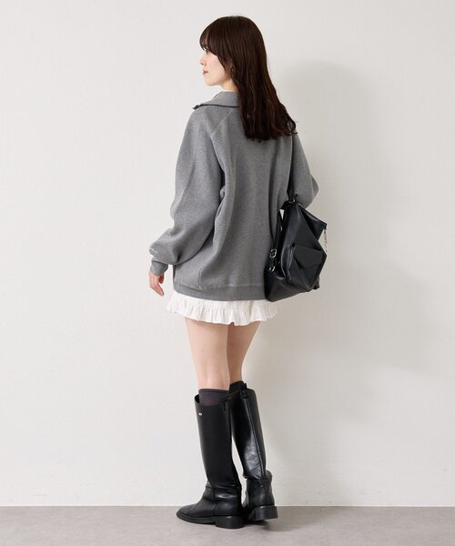 mystic（ミスティック）の「コットンフリルミニスカート（スカート・レディース・ブラック/オフホワイト・FREE）」の20枚目の写真