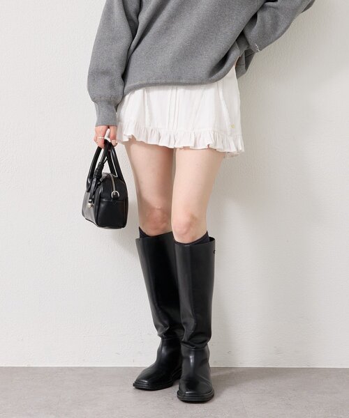 mystic（ミスティック）の「コットンフリルミニスカート（スカート・レディース・ブラック/オフホワイト・FREE）」の21枚目の写真