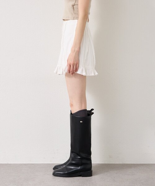mystic（ミスティック）の「コットンフリルミニスカート（スカート・レディース・ブラック/オフホワイト・FREE）」の18枚目の写真