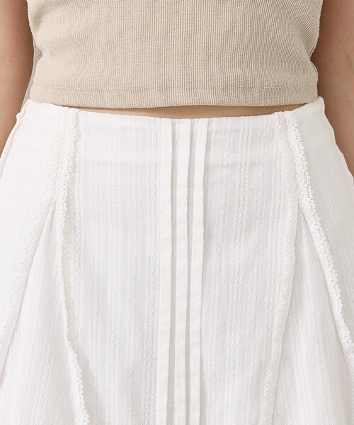 mystic（ミスティック）の「コットンフリルミニスカート（スカート・レディース・ブラック/オフホワイト・FREE）」の8枚目の写真