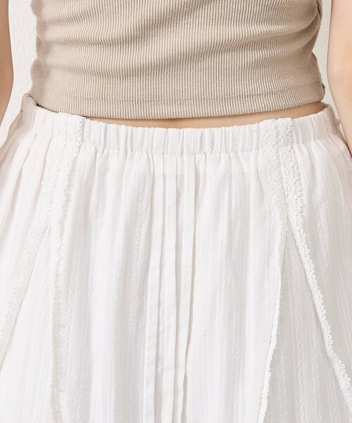 mystic（ミスティック）の「コットンフリルミニスカート（スカート・レディース・ブラック/オフホワイト・FREE）」の9枚目の写真