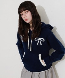FCMM（エフシーエムエム）の「【日本限定】RIBBON KNIT HOODIE /　リボンニットフーディ（ニット/セーター）」