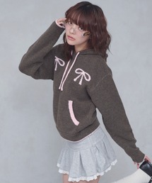 FCMM（エフシーエムエム）の「【日本限定】RIBBON KNIT HOODIE /　リボンニットフーディ（ニット/セーター）」