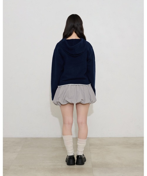FCMM(エフシーエムエム)の「【日本限定】RIBBON KNIT HOODIE / リボンニットフーディ(ニット/セーター・レディース・ネイビー/ブラウン/グレー・SMALL/MEDIUM)」の21枚目の写真