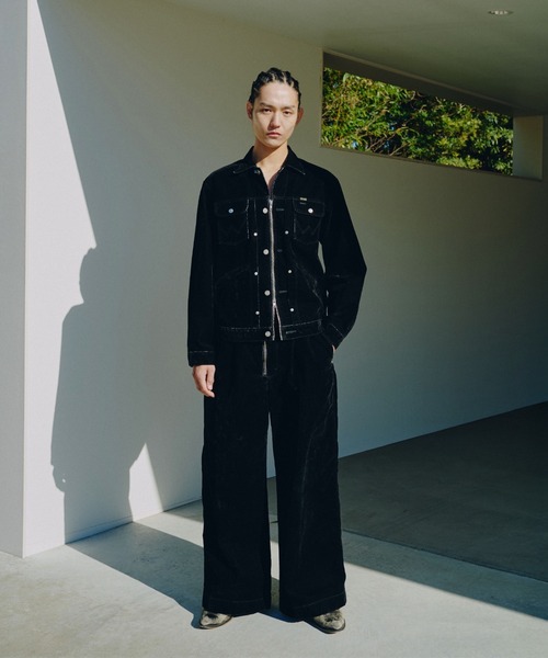 Wrangler × CamphorWood 】custom 2way flocky trucker jacket【124MJ