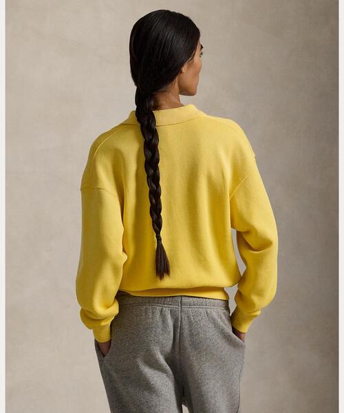 POLO RALPH LAUREN（ポロ ラルフ ローレン）の「ポロカラー フリース プルオーバー（その他トップス・レディース・イエロー・S/M/XS/L）」の4枚目の写真