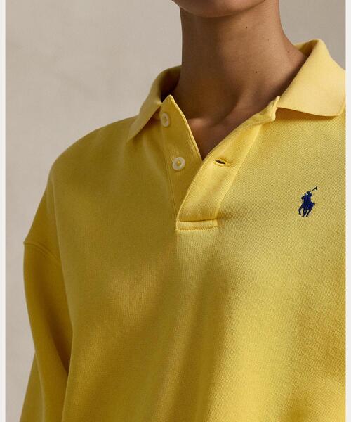 POLO RALPH LAUREN（ポロ ラルフ ローレン）の「ポロカラー フリース プルオーバー（その他トップス・レディース・イエロー・S/M/XS/L）」の5枚目の写真